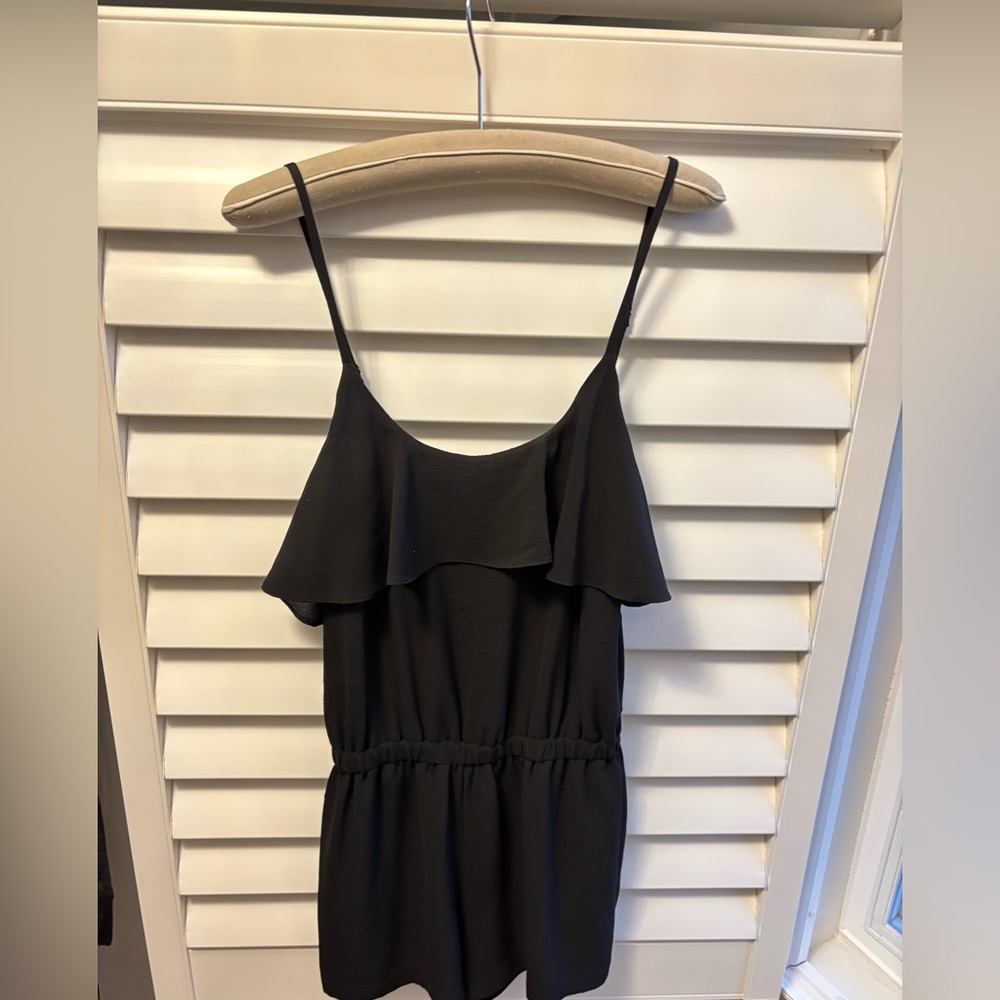 MICHAEL Michael Kors Black Ruffle Romper